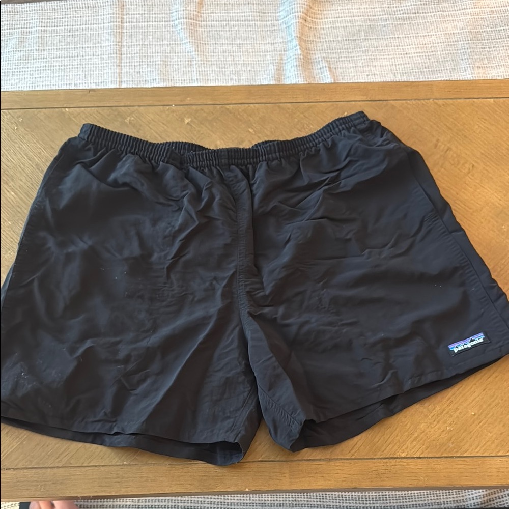 Patagonia Black Athletic Quick-Dry Shorts